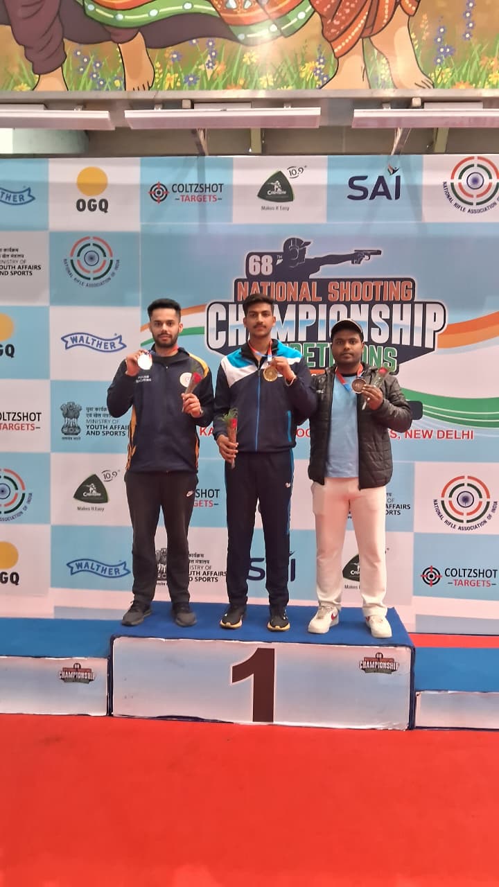 Suraj Sharma sweeps senior and junior 25m rapid fire pistol national titles